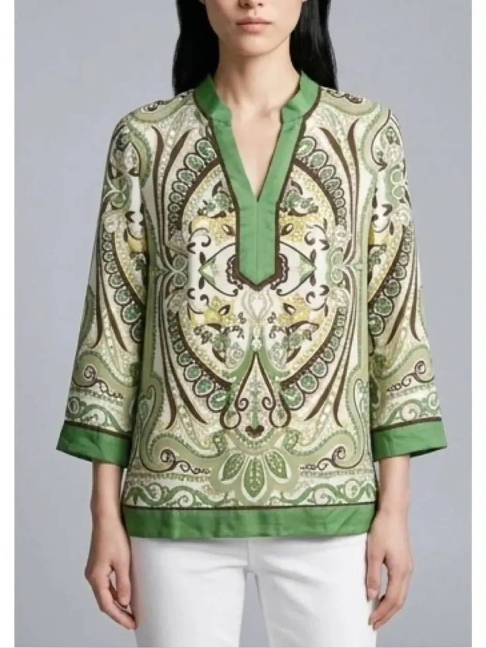 Ann Taylor 100% Silk Paisley Tunic New
